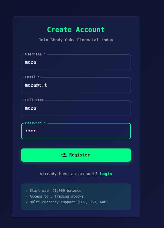 Register Page